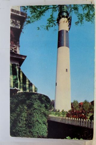 Jersey Nj Atlantic City Absecon Lighthouse Postcard Old Vintage Card View Pc