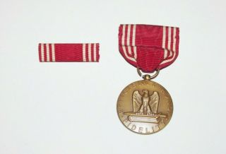 Wwii Us Army Good Conduct Medal W/ribbon Bar. .  1847