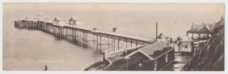 Great Old Card Of Mumbles Pier Swansea The Gower Wales Around 1930 Large Format