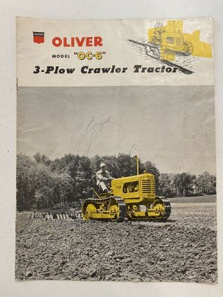 Oliver Oc6 Crawler Tractor Sales Brochure