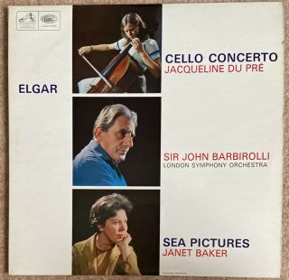 Hmv Emi Asd 655 Baker Barbirolli Du Pré Elgar Cello Concerto Sea Pictures
