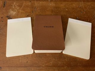 Vintage Ibm Think Notepad With Full Pad Of Papers