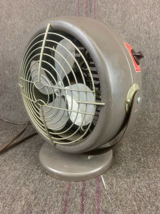 Montgomery Ward Electric Hot Cool Fan Airplane Look Vintage Mid Century
