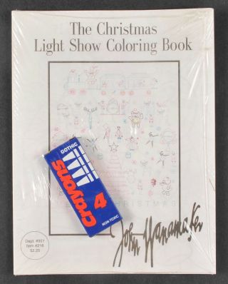 Rare Vintage John Wanamaker Dept Store Christmas Light Show Coloring Book