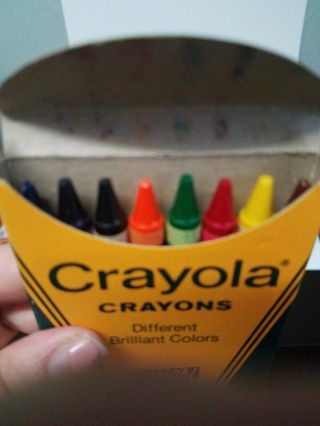 Vintage Crayola 8 Crayons Binney Smith 1980s Usa Box W/