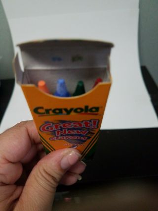 Vintage Crayola 8 Crayons Binney Smith 1980s USA Box w/ 3