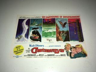 In Search Of The Castaways Movie Trade Ad Advance Disney Hayley Mills Poster