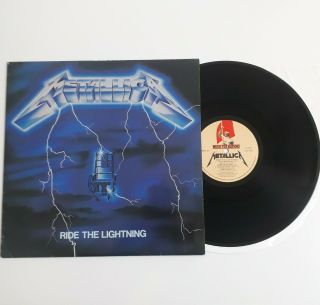 Metallica Ride The Lightning Vinyl Lp 1st Press Music For Nations Uk 1984