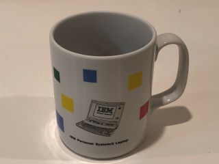 Vintage Ibm Personal System/2 Model L40 Sx Advertising Ceramic Cup/mug