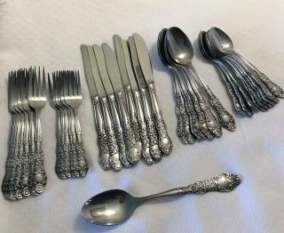 Ins 154 37 Pc International Stainless Flatware Korea Service For 6,