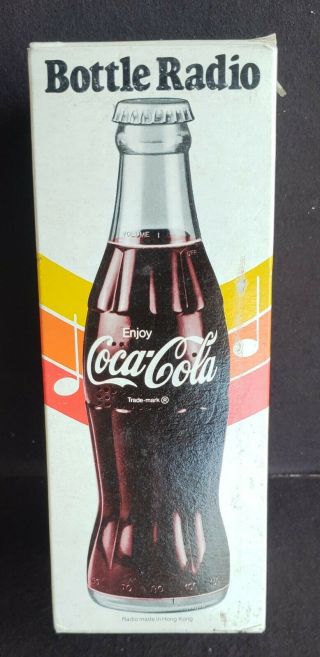 Enjoy Coca Cola Bottle Radio In The Box,  Hong Kong Complete