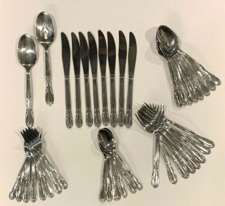 42 Pc.  Set International Silver,  Superior Stainless Steel 