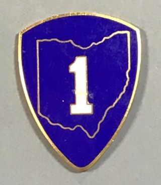 Wwii Ohio State Guard 1st Regiment Dui Di Unit Crest Sb Robbins