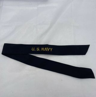 Ww2 Us Navy Cap Tally Nos (f593