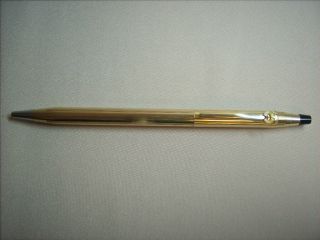 Vintage Cross 1/20 12 Kt Gold Filled Ballpoint Pen Masonic Daughters Of The Nile