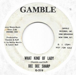Dee Dee Sharp What Kind Of Lady On Gamble Northern Soul Promo 45 Hear