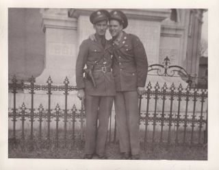 Wwii Photo Military Police Mp Buddies Columbus Air Base Mississippi 753