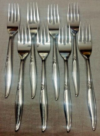 Oneida Kenwood FOREVER ROSE Stainless Flatware 40 Pc.  SERVICE FOR 8 3