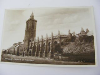 Old Rp Postcard College Church St Andrews Valentines C1940s