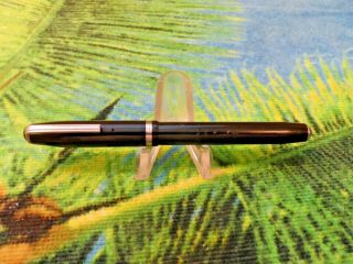 Vtg Esterbrook Fountain Pen Snokle/level Ink Pump Black & Chrome Trim