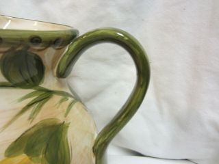 Large Whole Homes Provincial Garden Tuscan Sunflower Water/Lemonade Pitcher 2
