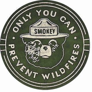 Smokey The Bear Only You Vintage Style Made In Usa Tin Sign