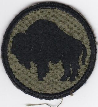 Wwii 92nd Infantry Division Patch Black Troops
