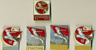 Soviet Medal Military Olympic Order Badge Cccp Ussr Sport Set (1185)
