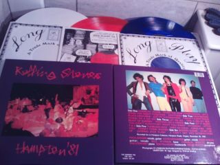 The Rolling Stones - Hampton `81 - Swingin Pig - 1 Red 1 White 1 Blue Vinyl Box - Ex/ex