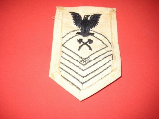 Wwii 1942 Us Navy Patch Captain Chief Petty Officer Cpo Fireman Rating