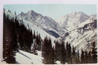 Colorado Co Aspen Highlands Ski Postcard Old Vintage Card View Standard Souvenir