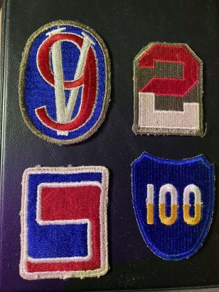 Four Ww 2,  Ww11,  Ww2 U.  S.  Military Patches,  69th Infantry,  2nd Army,