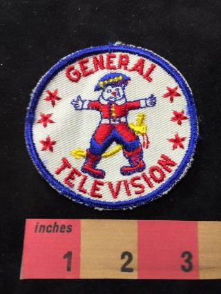 Old Vintage General Television Company Advertising Patch (amazingly Cool) 87y1