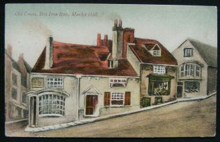 1907 Old Cowes Box Iron Row Market Hill Isle Of Wight Artist Drawn Postcard