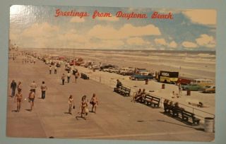 Florida Fl Daytona Beach Postcard Old Vintage Card View Standard Souvenir Postal