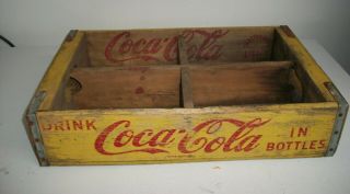 VINTAGE 1964 DRINK COCA COLA IN BOTTLES 24 BOTTLE CASE/CRATE CHATTANOOGA,  TENNESS 3