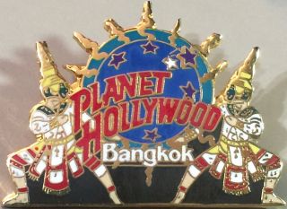 Planet Hollywood Bangkok 1990s Thai Dancers With Ph Globe Logo Pin Restaurant
