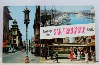 California Ca San Francisco Greetings Postcard Old Vintage Card View Standard Pc