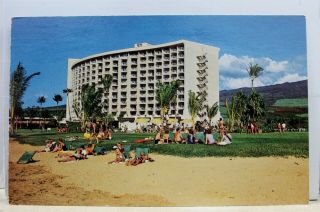 Hawaii Hi Maui Surf Kaanapali Beach Lahaina Postcard Old Vintage Card View Post