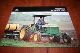 John Deere 40 To 70 Hp Tractors Brochure 2040 2240 2440 2640 Vineyard 1975