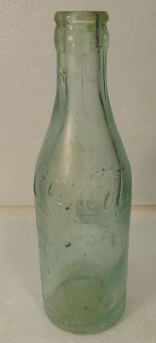 Coca - Cola Straight Sided Bottle From Swainsboro,  Ga.  Not Marked With Oz,  Or Mfg