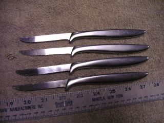 4 Vintage Gerber Miming Legendary Blades Stainless Steak Knives,  3 " Blades