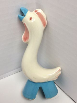 Vintage Pearl China Pie Bird Funnel/vent Rooster