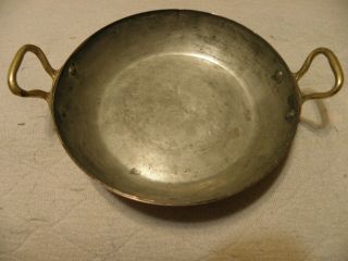Vintage Copper Au Gratin Pan,  Marked Made In France