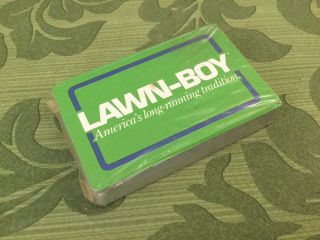 Lawn Boy Mowers Vintage Advertising Deck Of Playing Cards In Plastic