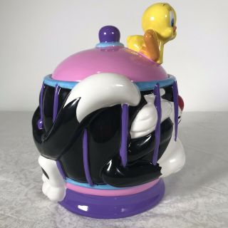Sylvester & Tweety Bird Ceramic Cookie Jar Looney - Tunes Warner Bros. 3