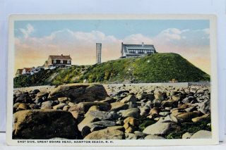 Hampshire Nh Hampton Beach Great Boars Head East Side Postcard Old Vintage