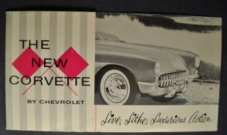 1956 Chevrolet Corvette Brochure Folder 56 Not A Reprint