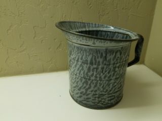 Gray Graniteware Measure " For Household Use Only " Embossed On It