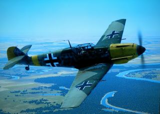 Messerschmitt Bf 109 104 Luftwaffe Print Ww2 Wwii 5x7